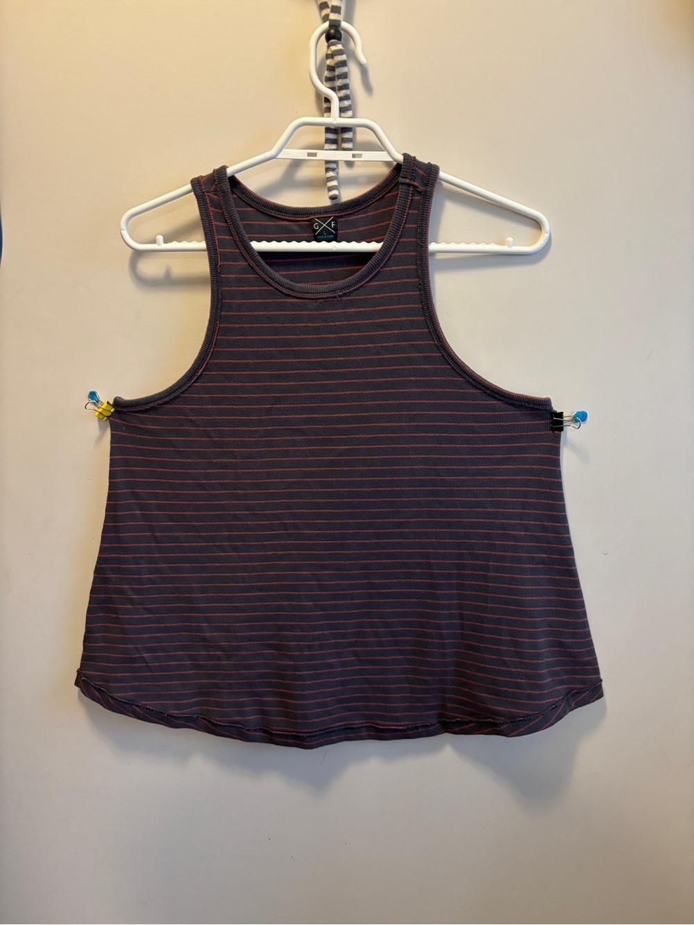 Striped Scoop Neck Tank Top